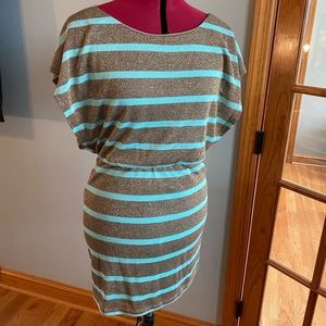 Metallic gold and teal tunic/dress.